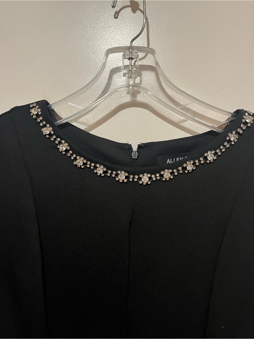 Allen B. By Allen Schwartz Black Cap-Sleeve Fit & Flare Dress